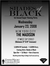 Shades of Black 2008 Invitation